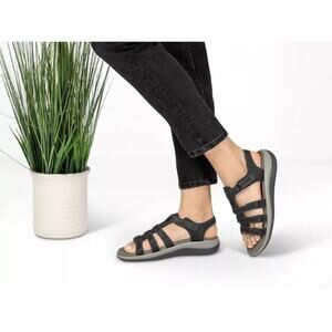 Worn Once Orthofeet Amalfi Leather Sandals, Woman’s, Leather Upper Size 9.5 B